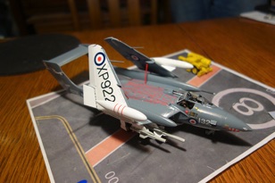 In 1st place was Modeler David's 1/72 Cyber Hobby FAW 2 Sea Vixon