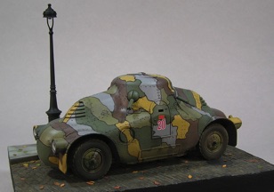 This is a pre WW2 Skoda armored car in Czechoslovak markings.